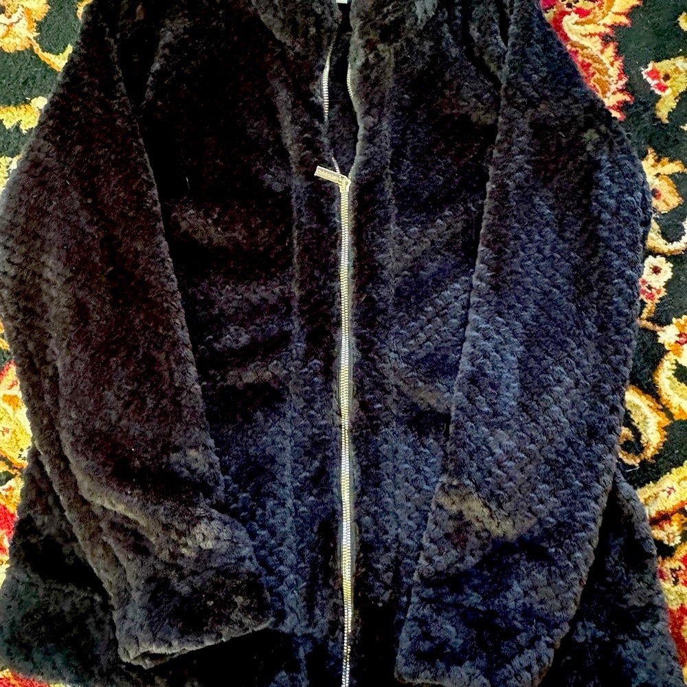 Calvin Klein Black Fleece Zip Up Jacket
